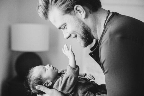 Man with baby